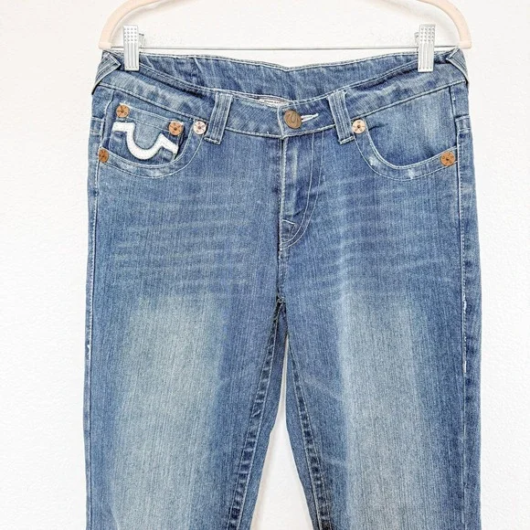 True Religion Mens‎ Jeans Size 29 Bobby Y2K Low Rise Vintage Casual Grunge